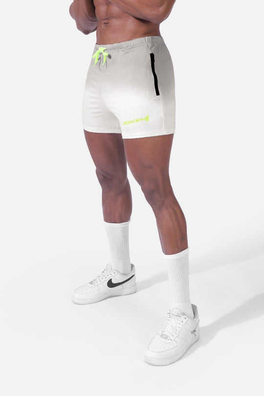 Agile Bodybuilding 4'' Shorts w Zipper Pockets - Ombré Gray