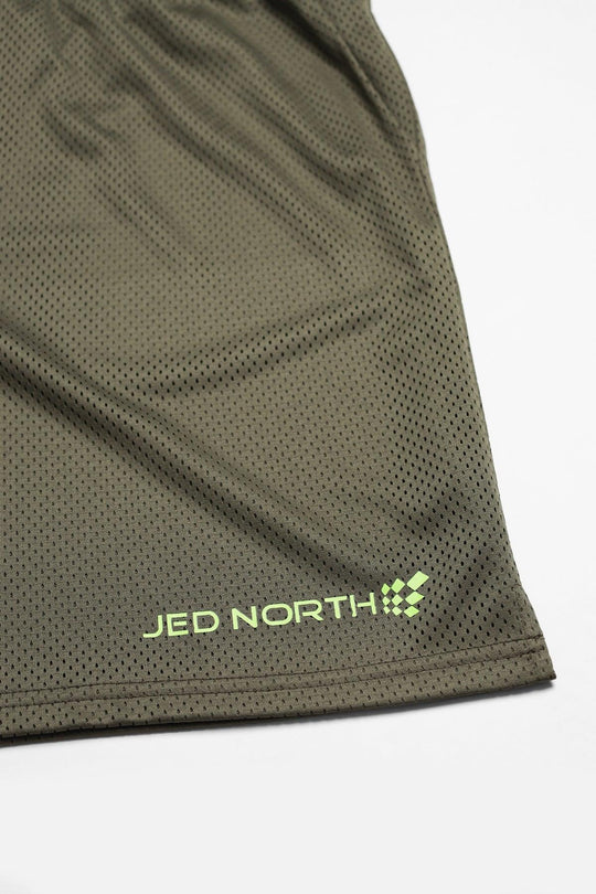Jersey Mesh 7.5" Gym Shorts - Olive
