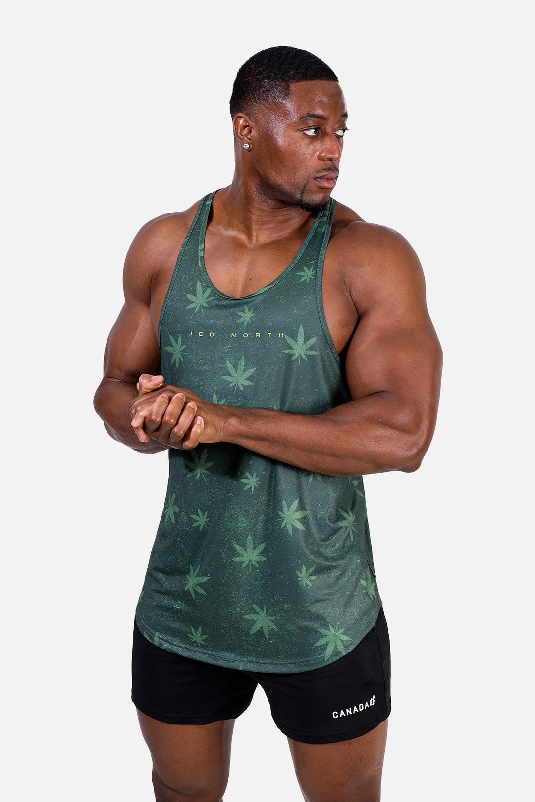 Graphic Muscle Stringer - Weed