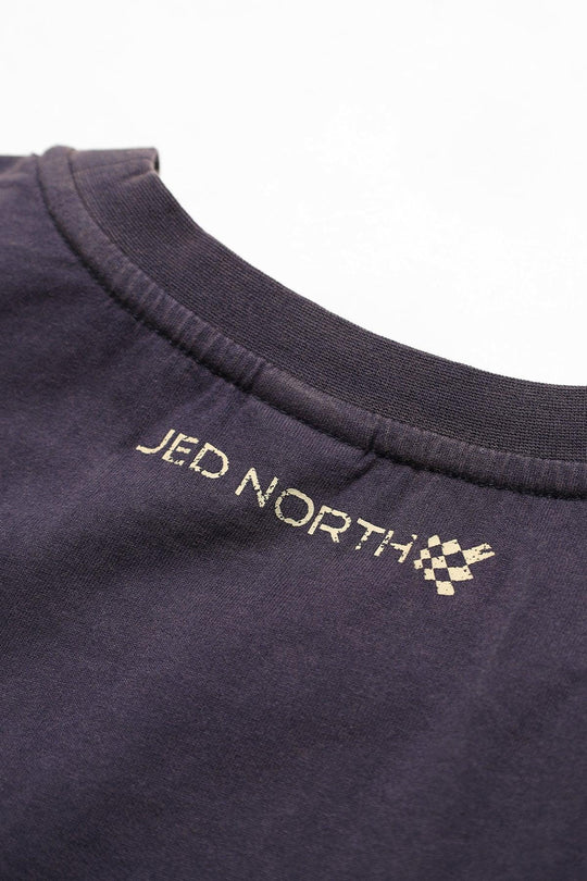 Retro Oversized Muscle Tee - Washed Navy