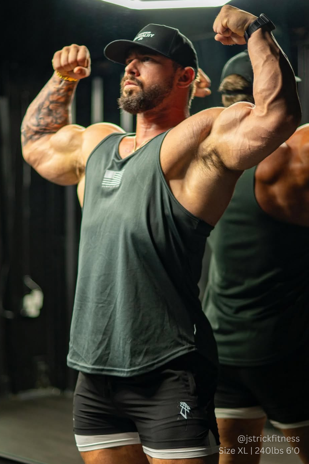 Fast-Dry Bodybuilding Workout Stringer - US of A