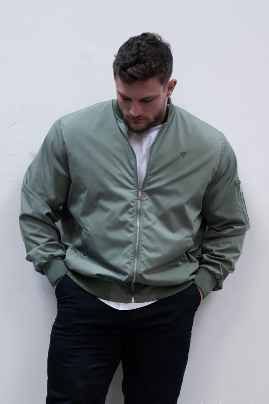 Men's Premium Bomber Jacket - Olive
