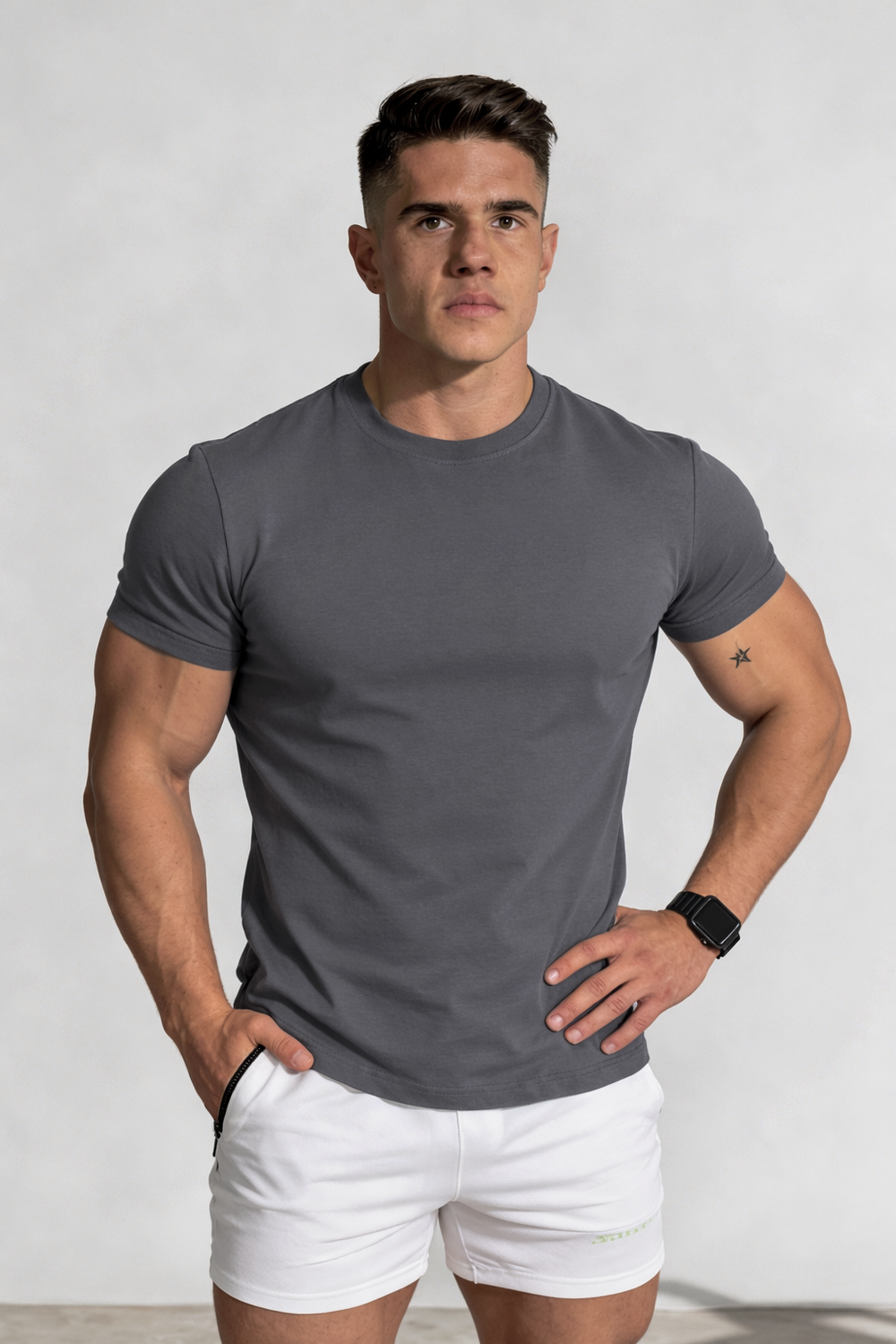 Air-Form Crewneck T-Shirt - Gray
