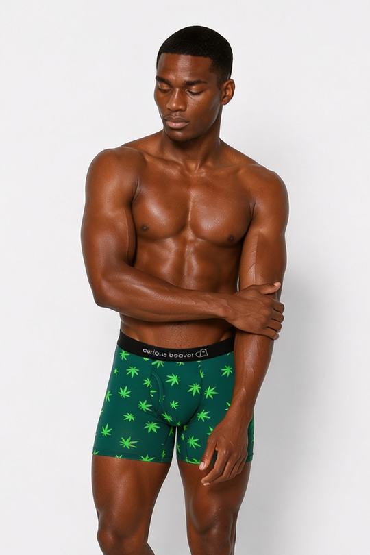 Men's Boxer Briefs - Weed