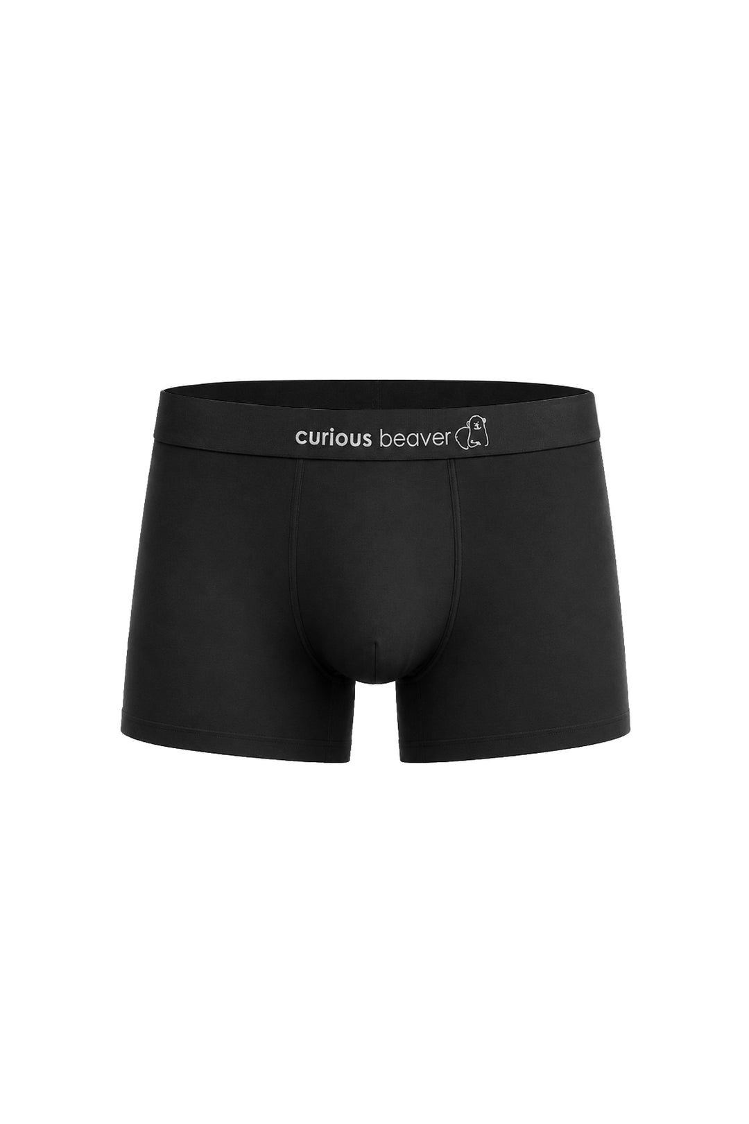 Men's Soft Modal Boxer Briefs - Midnight Black