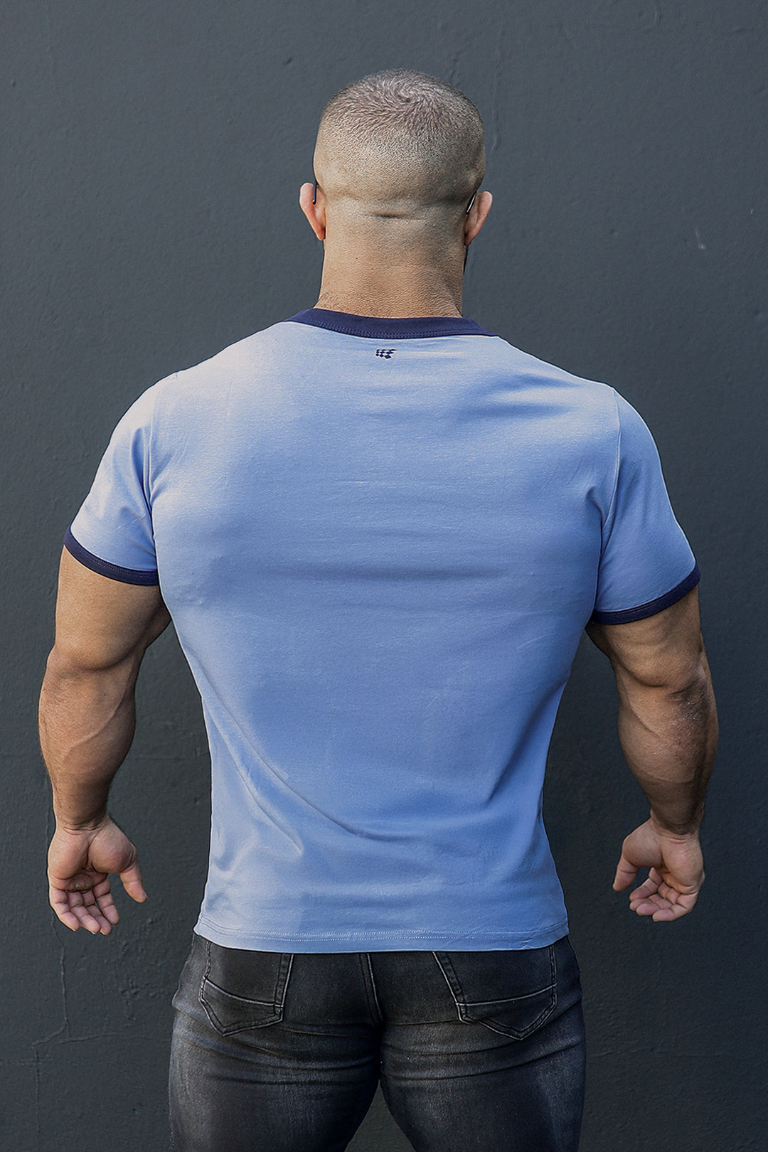 Muscle-Fit Ringer T-Shirt - Electric Blue