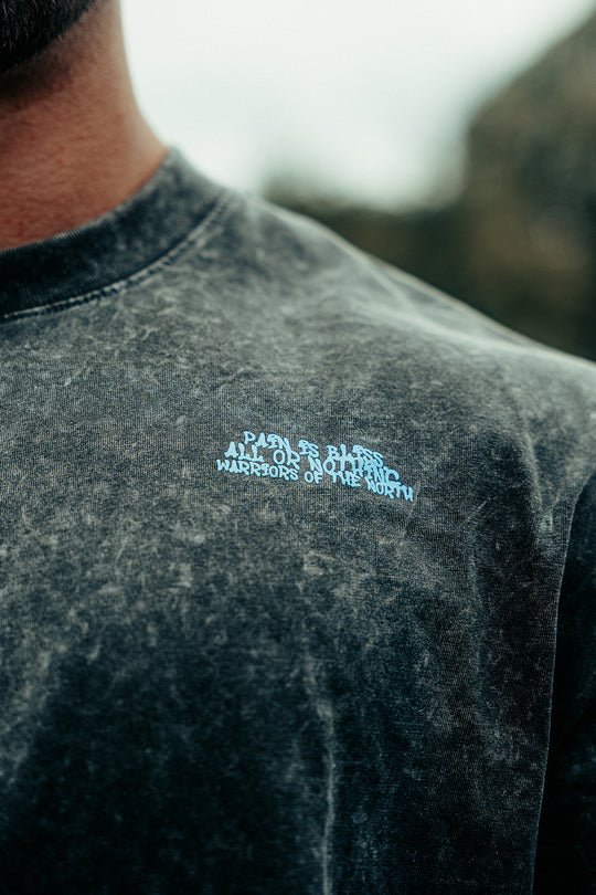 Vintage Washed Oversized T-Shirt - Charcoal Black
