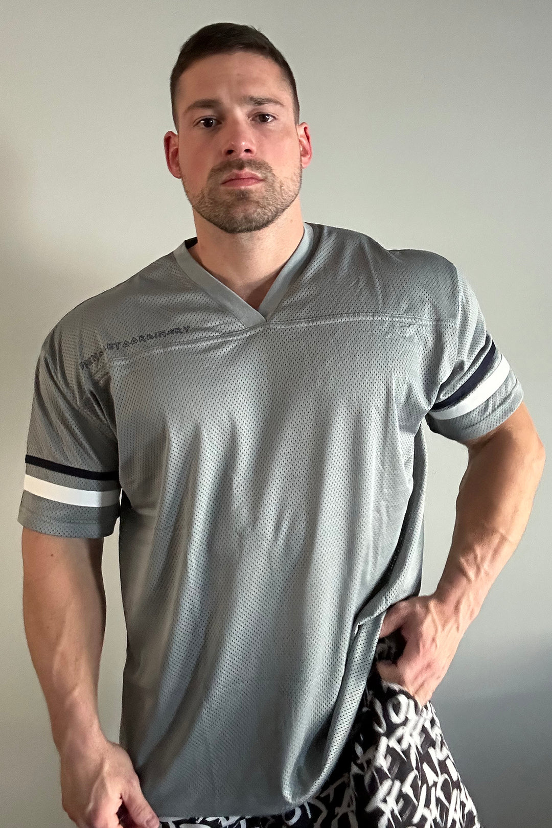 Jed North Warrior V-Neck Jersey - Gray