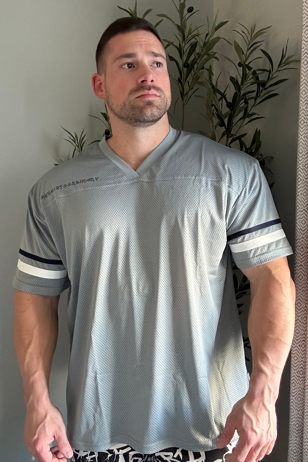 Jed North Warrior V-Neck Jersey - Gray