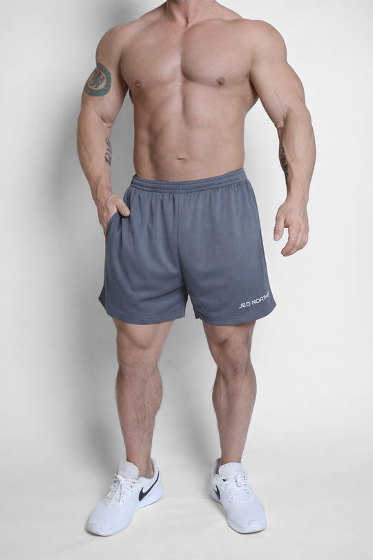 Athletic Mesh Shorts - Storm Gray