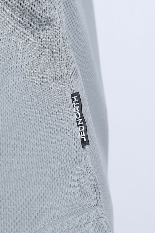 Fast-Dry Bodybuilding Workout Stringer - Light Gray w/ Neon Logo