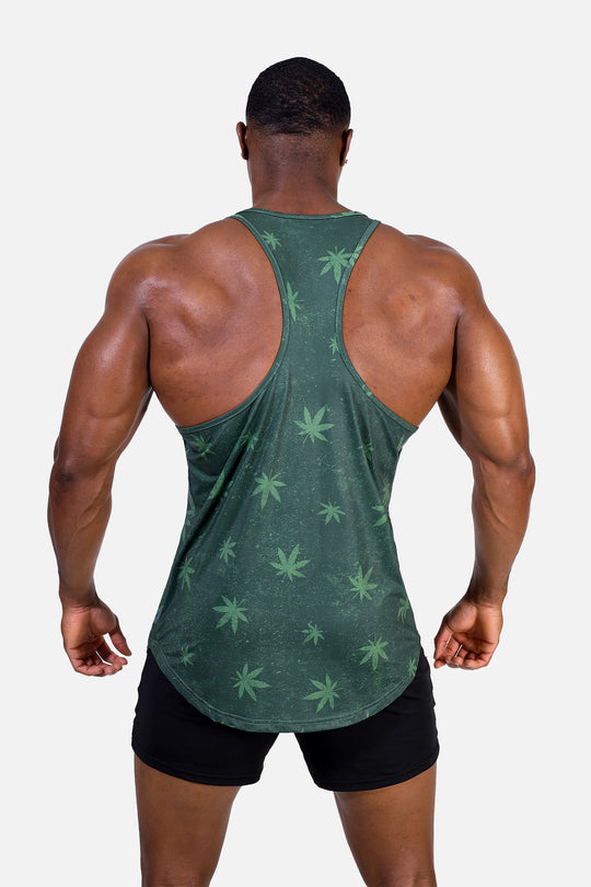 Graphic Muscle Stringer - Weed