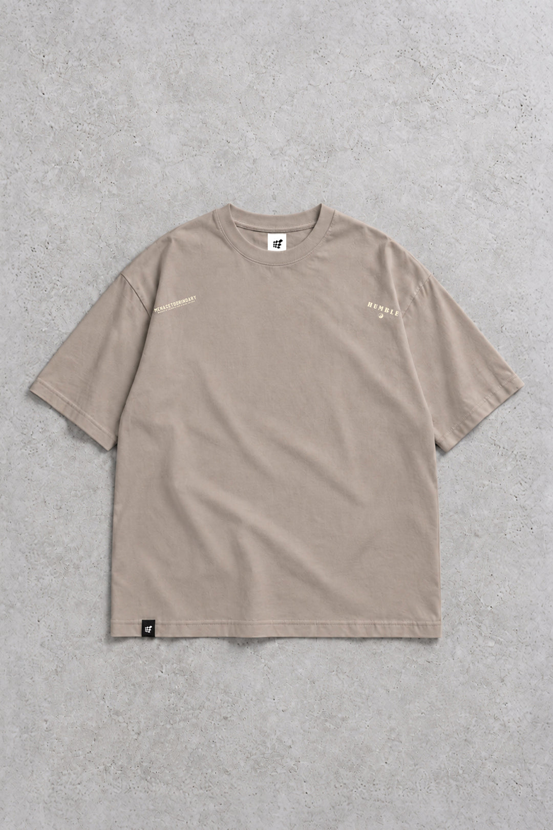 Energy Oversized T-Shirt - Humble Logo Stone Gray