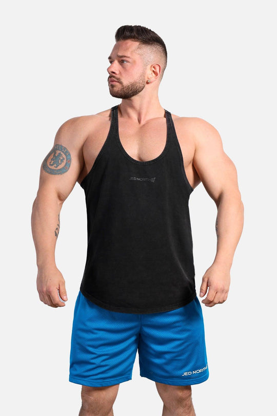 Classic Vintage Washed Racerback Stringer - Charcoal