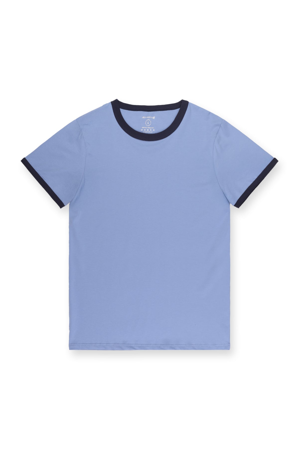 Casual Classic Ringer T-Shirt - Light Blue