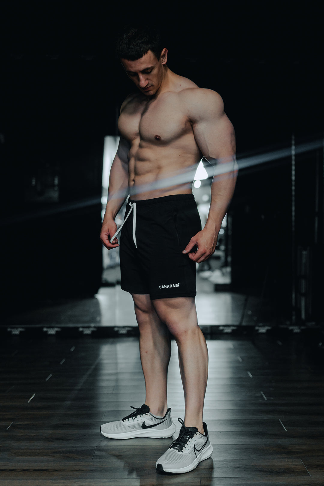 Agile Bodybuilding 4'' Shorts w Zipper Pockets - Canada Logo