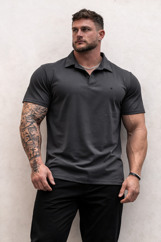 Fast-Dry Polo T-Shirt - Dark Gray