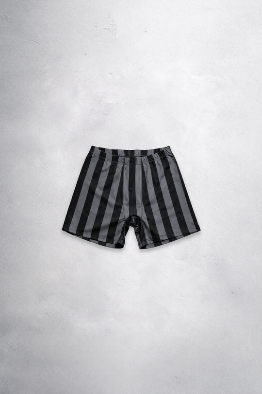 Retro Bodybuilding Shorts - Black & Gray