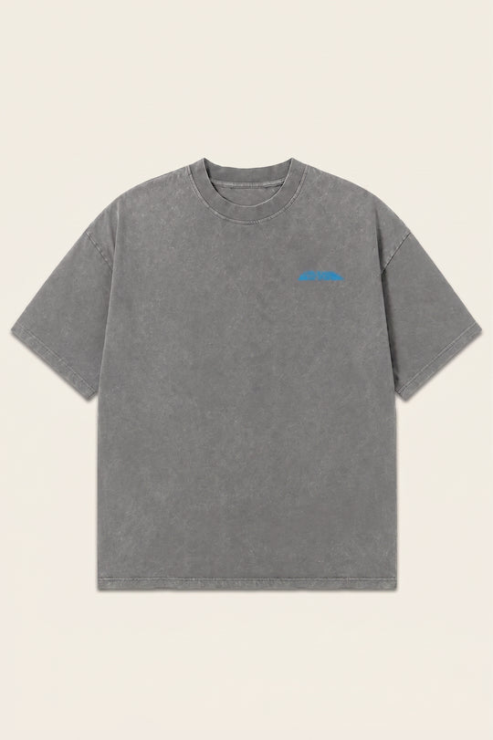 Vintage Washed Oversized T-Shirt - Storm Gray
