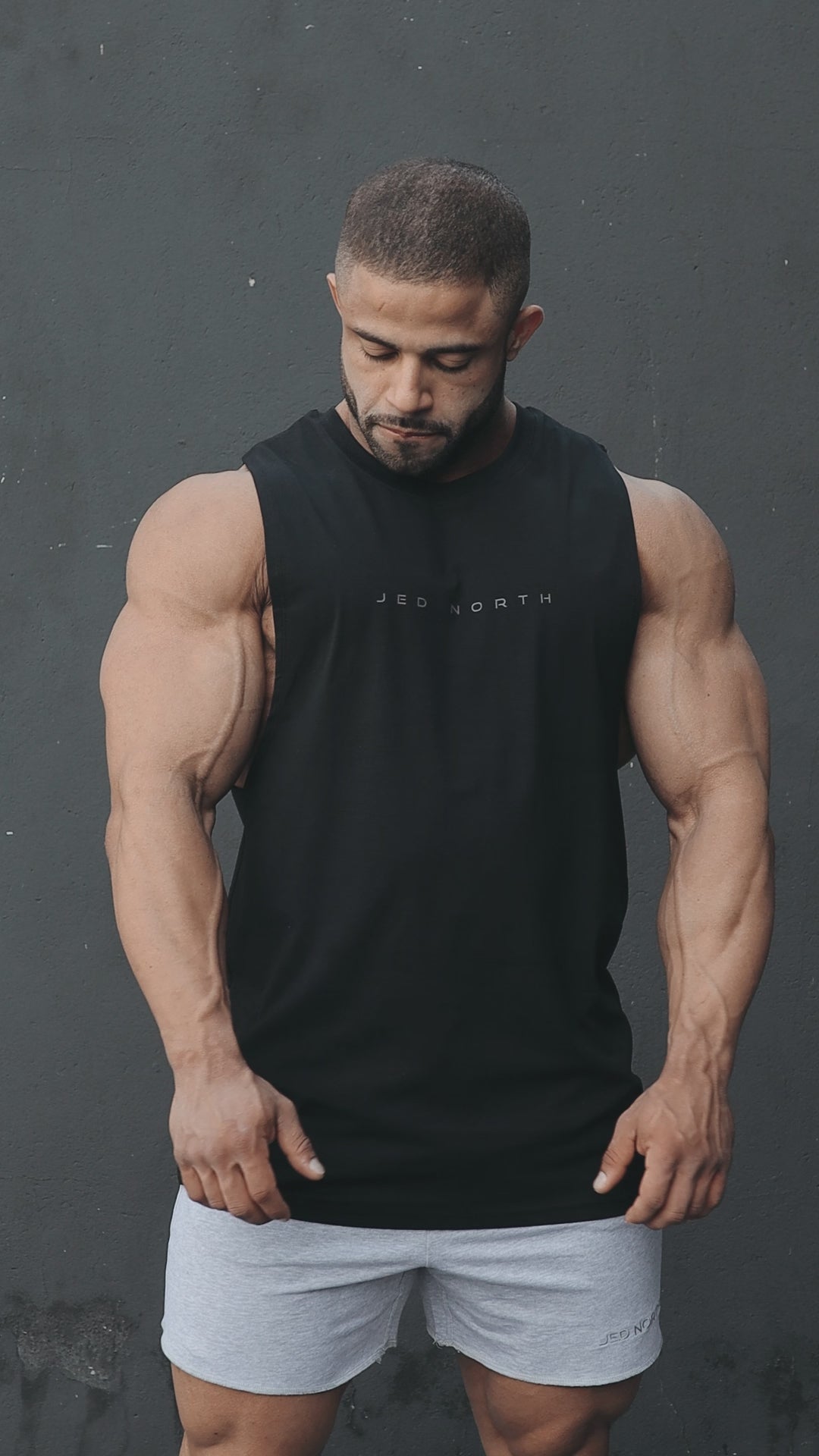 Apollo Men's Sleeveless Training Tee - Obsidian Black